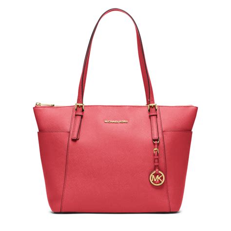 michael kors jet set large top zip|jet set large saffiano leather.